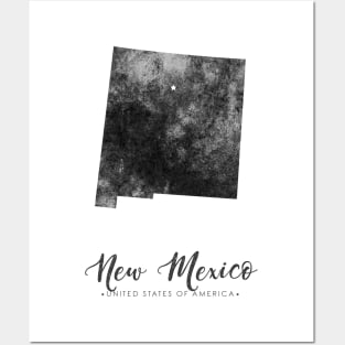 New Mexico state map Posters and Art